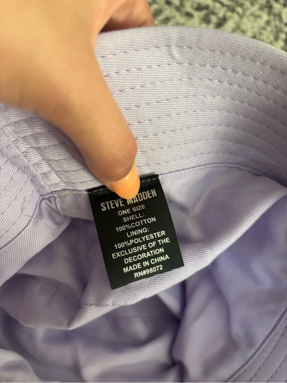 Steve Madden Light Purple Tie-Dye Bucket Hat